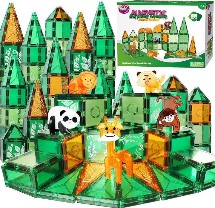 TOY Life Azulejos Magnéticos para Niños Pequeños de 3-5 Años, 56 Pi...