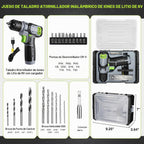 WORKPRO Power Drill Bit Set con Tool Box, 8V Cordless Drill Driver