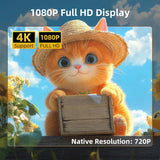 Mini proyector, proyector portátil compatible con 4K, proyector par...