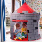 Play22 Tienda de Juego para Niños Castillo de Caballero - Tienda Portátil Emergente - Plegable en Bolsa de Transporte - Juego para Niños para Uso en Interiores y Exteriores - Casa de Juegos para Niños