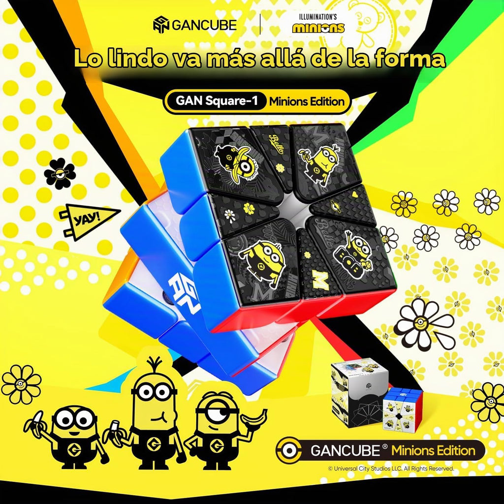 GAN Minions Square-1 Maglev - Cubo magnético de velocidad con cambio de