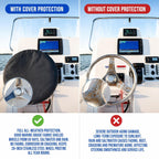 Funda para Volante de Barco, Impermeable 600D - Apto para Volantes de 13" a 22"