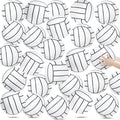 Wettarn 24 pelotas inflables de voleibol de playa de 8 pulgadas, pelotas de voleibol de playa inflables blancas, pelota de voleibol, juguete para piscina, regreso a casa, fiesta de cumpleaños