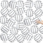 Wettarn 24 pelotas inflables de voleibol de playa de 8 pulgadas, pelotas de voleibol de playa inflables blancas, pelota de voleibol, juguete para piscina, regreso a casa, fiesta de cumpleaños