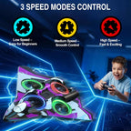 Avión de espuma Rc Planes con luces LED, avión de control remoto, avión de combate para niños y adultos de 8 a 16 años, 360 °F, rollo de acrobacias, drones para niños de 8 a 12 años, regalos