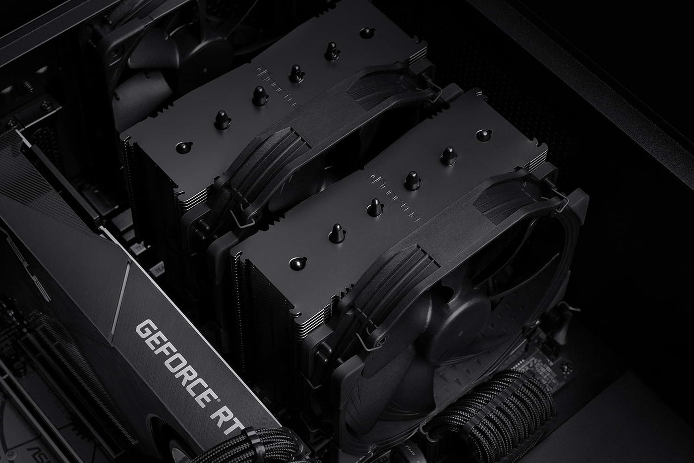 Noctua NH-D15 chromax.Black, Enfriador de CPU de dos torres (140mm,...