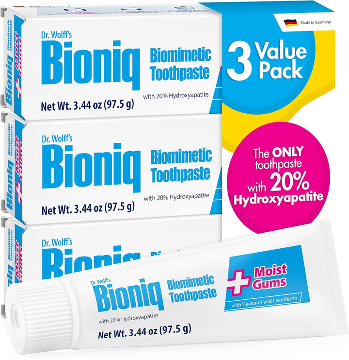 Pasta de dientes Bioniq Plus con 20% de hidroxiapatita para encías...