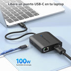 Cable Matters, 201046-BLK, hub USB 2.0 de 2 puertos, alimentado