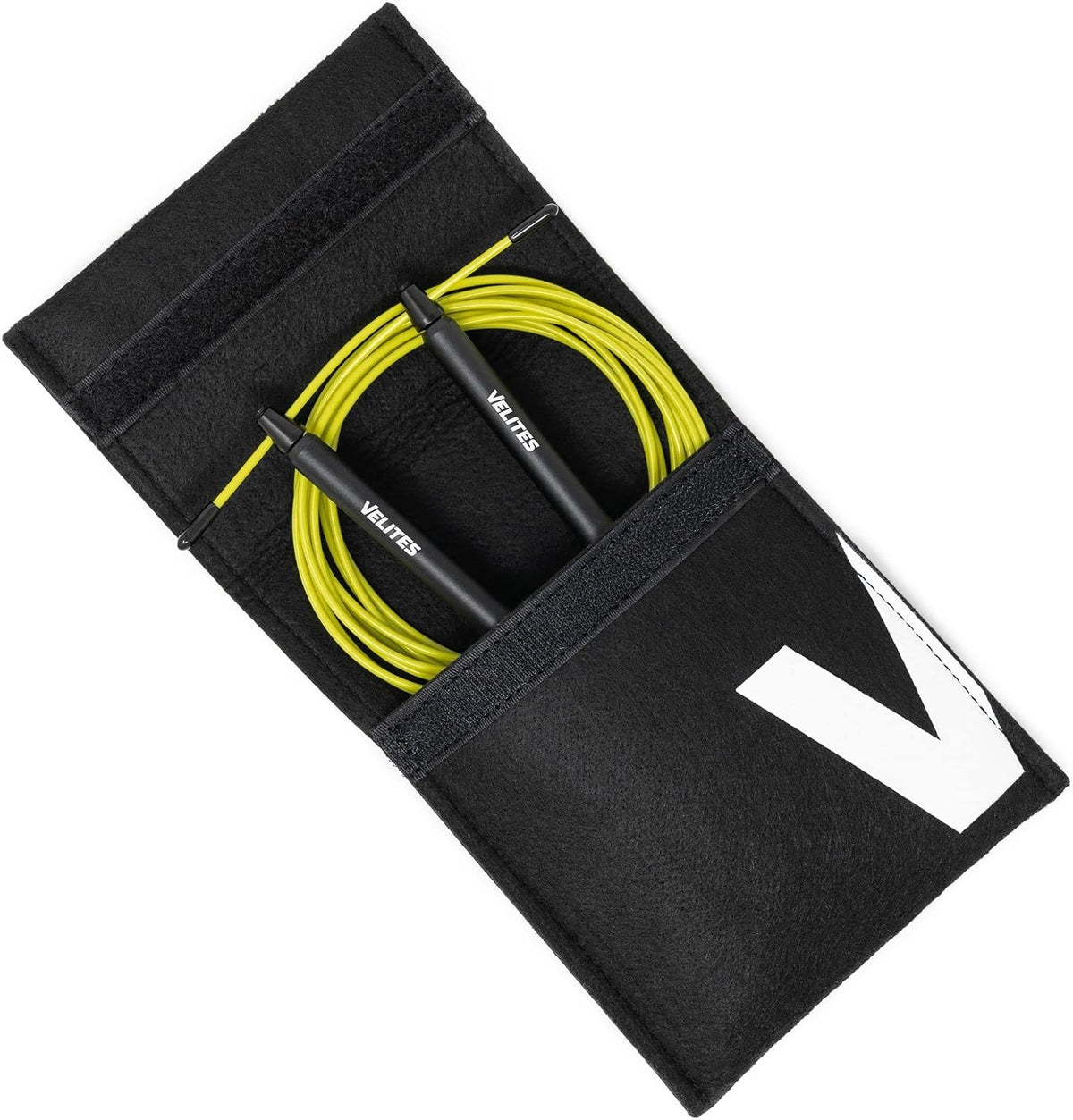 Velites - Cuerda de saltar lastrada para crosstraining, boxeo y fitness Fire 2.0, ideal para doble salto, cuerda de velocidad de aluminio (balastos no incluidos)