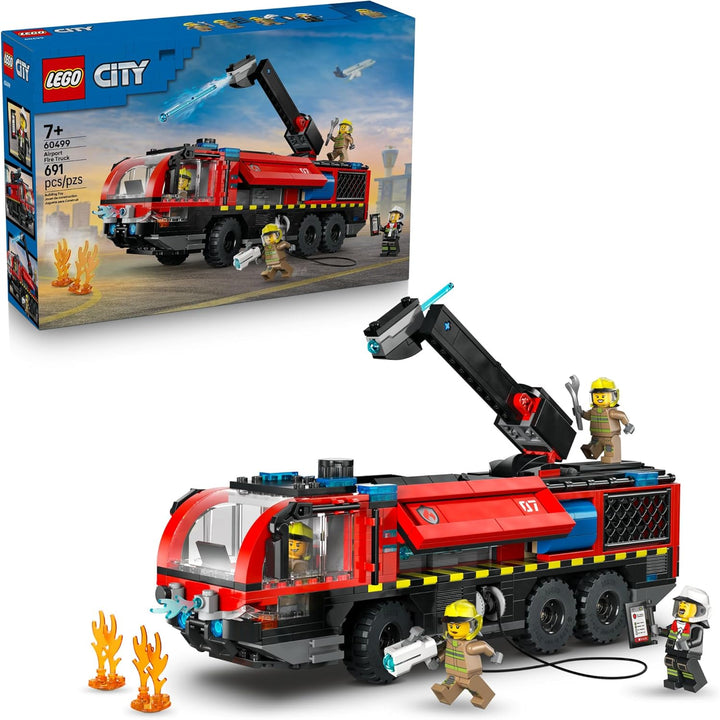 LEGO Camión de bomberos del aeropuerto de la ciudad, juguete de con...