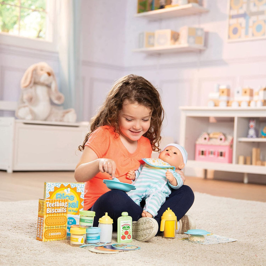 Melissa &amp; Doug Mine to Love - Juego de comida para muñecas con...