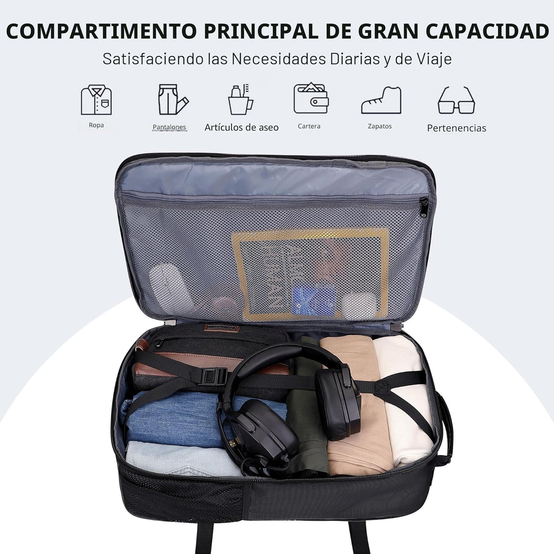 WITZMAN Mochila de viaje de mano para hombre, grande, convertible d...