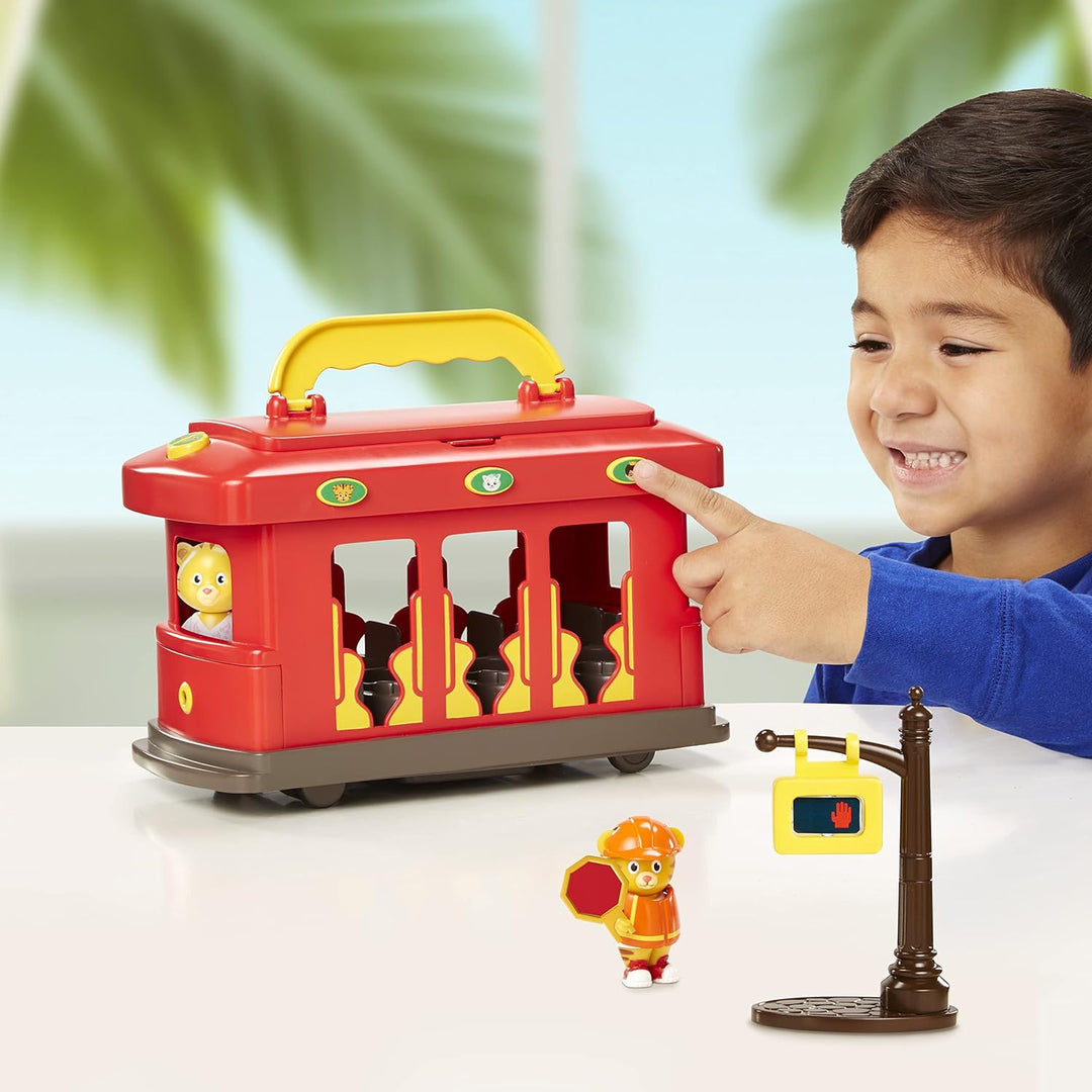 Daniel Tiger's Neighborhood Vehículo electrónico de lujo con 2...