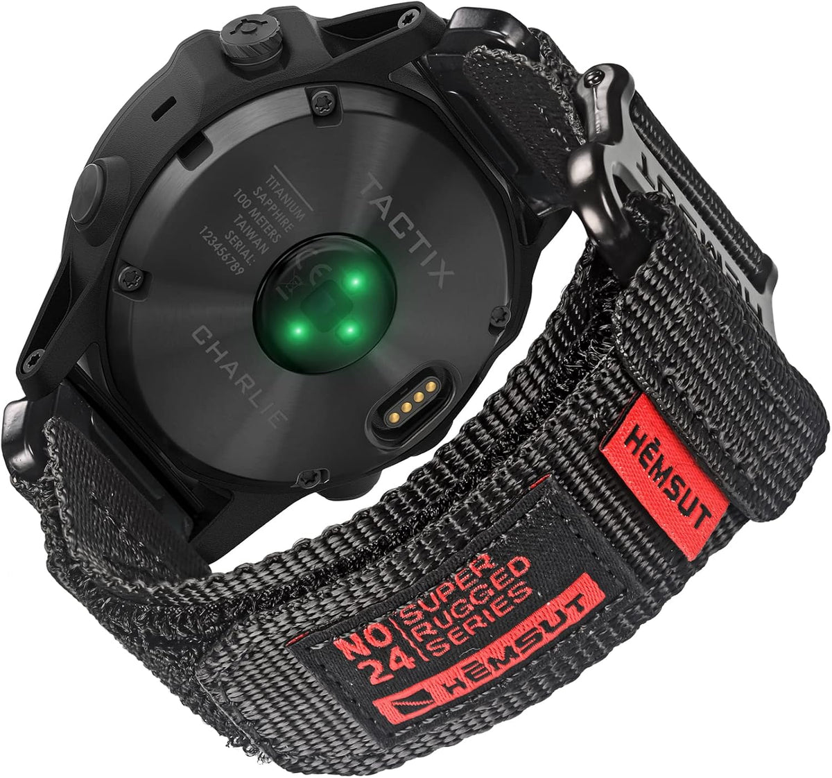 Compatible con la Correa de Reloj Garmin, Correa Deportiva de Nylon Super Resistente con Diseño de Bucle Tejido para Fenix/Forerunner/Approach/MARQ/Quatix/Serie D2, Correa de Reemplazo Resistente para