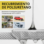 Cuerda de remolque de recuperación cinética de 1-1/8" x 20' (37,480 lbs), con 2 grilletes suaves UHMWPE (40,980 lbs), correa de tracción todoterreno resistente, kit de recuperación de vehículos