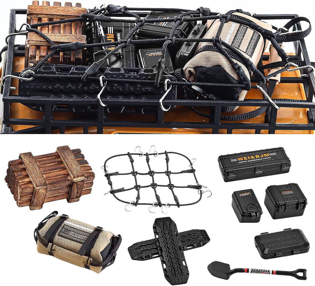 Set de accesorios para RC Crawler 10 piezas 1/18 1/24 Escala