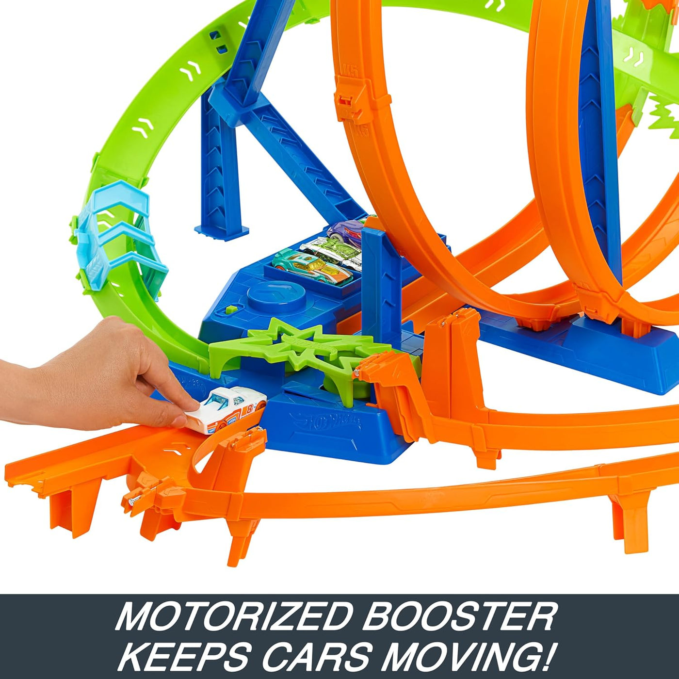 Paquete de Hot Wheels Epic Crash Dash, zonas de choque, fácil de gu...