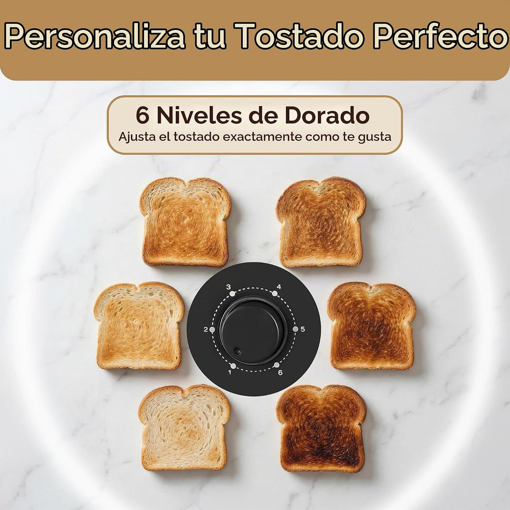 Elite Gourmet Tostadora de ranura larga de 4 rebanadas, ranuras extra