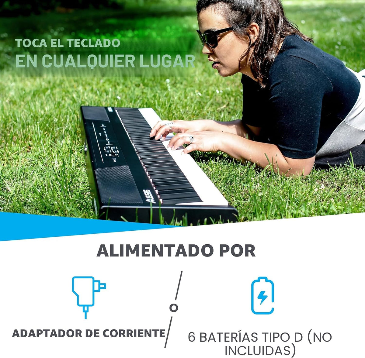 Alesis Recital Piano Digital de 88 Teclas Semi-ponderadas