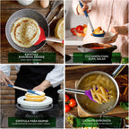 HOTEC Utensilios de cocina de silicona resistentes al calor de 446 °F, juego de utensilios de cocina, juego de espátula, sin BPA, utensilios de cocina, soporte para utensilios, apto para lavavajillas