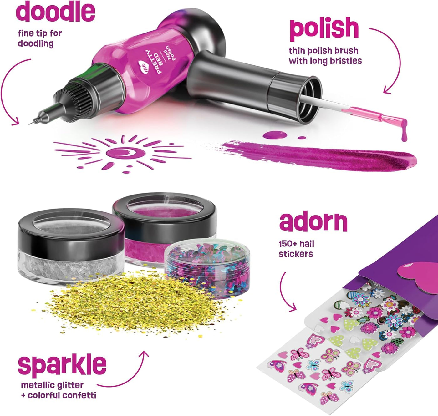 Estudio de arte de uñas para niñas regalo de cumpleaños
