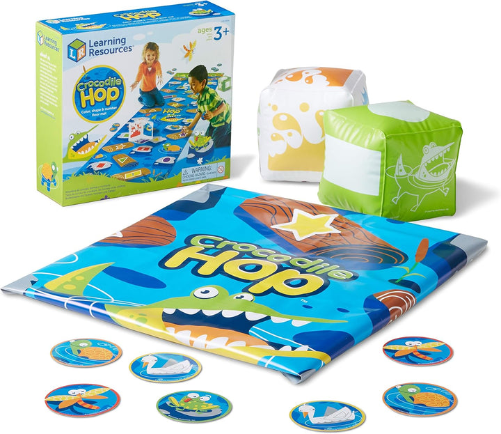 Learning Resources Juego de piso Crocodile Hop - A partir de 3 años...