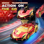 Hero Steel Man Transform RC Cars Toys con luces de ojos y