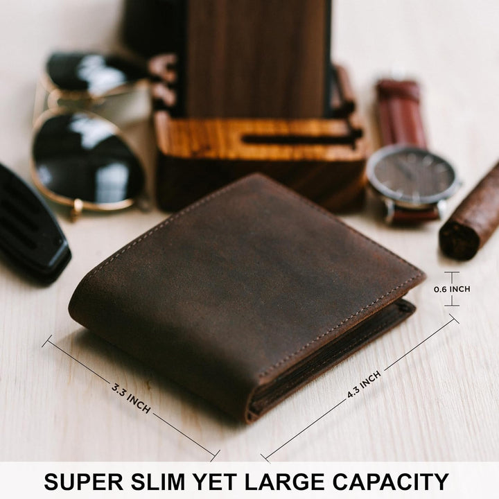 STAY FINE Carteras para hombres con bloqueo RFID | Billetera plegab...