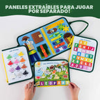 BONNYCO - Tabla de actividades para niños de 1 a 4 años con 8 tablas