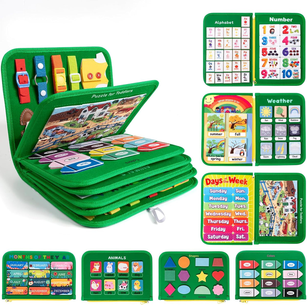 Libro de actividades educativas Montessori para niños pequeños