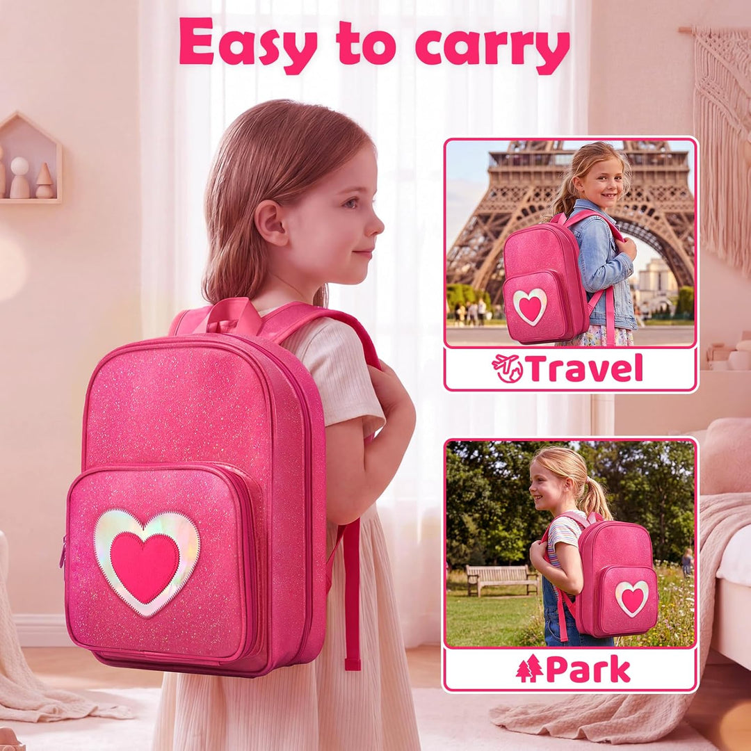 Mochila de transporte compatible con muñecas Barbie de 12 pulgadas,...