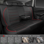 CAR PASS - Fundas para asiento universal., Negro y rojo