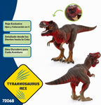 Schleich Dinosaurs - Tyrannosaurus Rex Rojo Figuras Dino para Niños 4+ | 72068