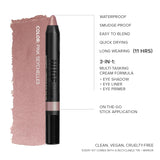 Nudestix Nude Beach - Paleta de ojos de 6 piezas, juego de lápices...