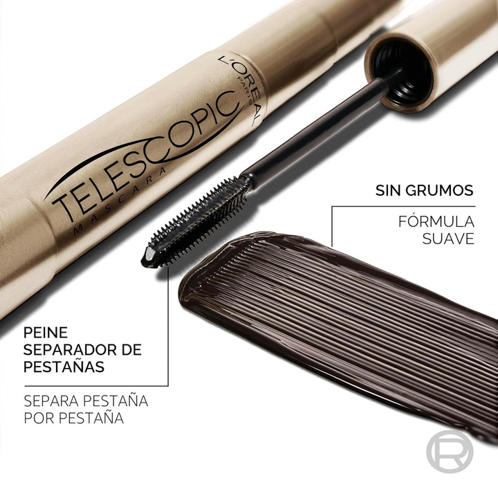 L'Oreal Paris - Máscara de alargamiento de pestañas, maquillaje...