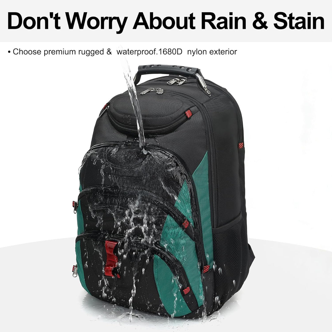 Mochila para laptop Boavan para hombres (Negro, 15.6 pulgadas), Ele...
