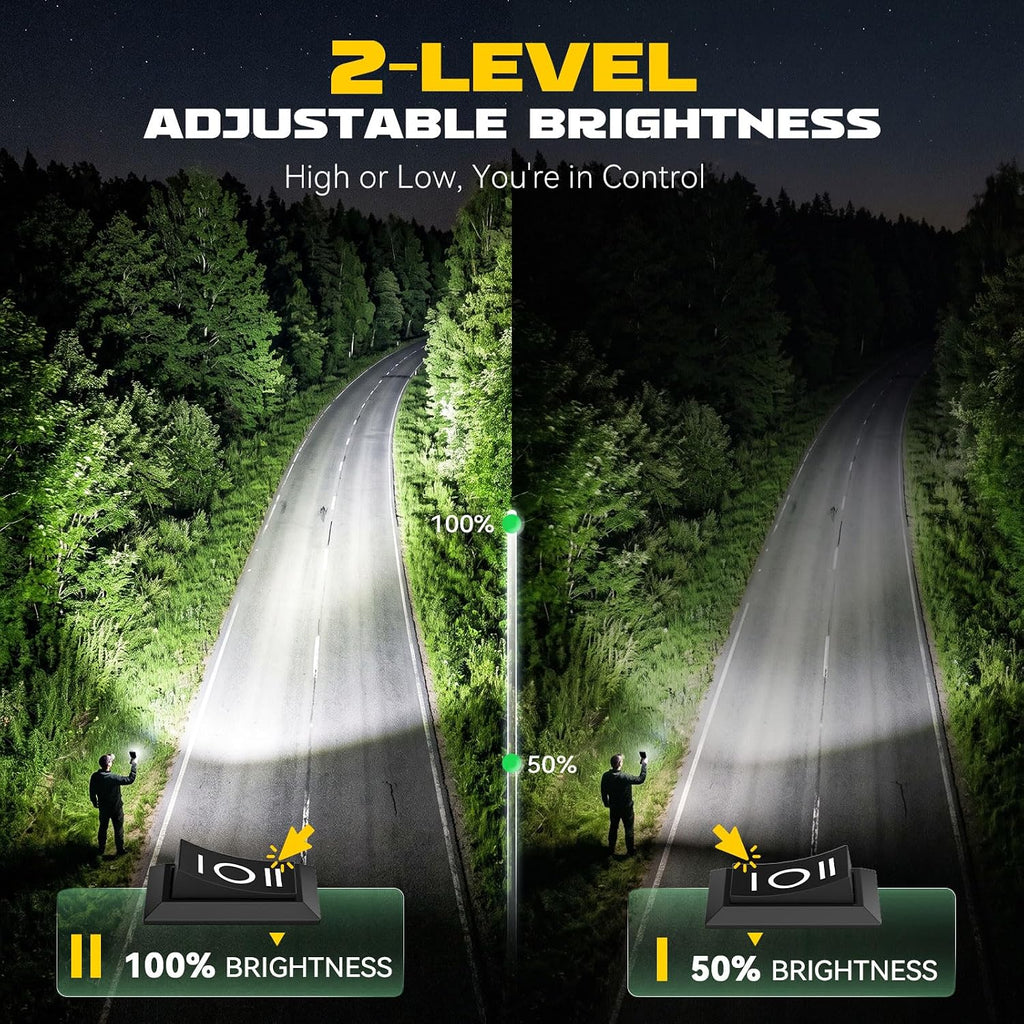 2 luces de trabajo LED inalámbricas compatibles con batería Dewalt de 20 V