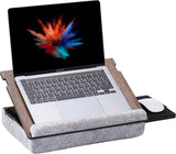 Vigo Wood Escritorio de regazo para laptop, bandeja para laptop con...