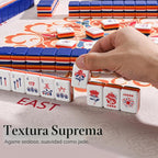 Juego de 160 azulejos de Mahjong americanos solamente, azulejos patrióticos de acrílico de 4 capas de Estados Unidos – Diseño patentado I+D hecho a medida para viajes de juego en casa (sin