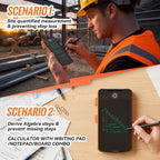 Calculadora de Construcción Ingeniería con Tableta de Escritura