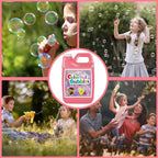 Lulu Home Solución concentrada de burbujas, 2 paquetes, 2 L, botella rosa