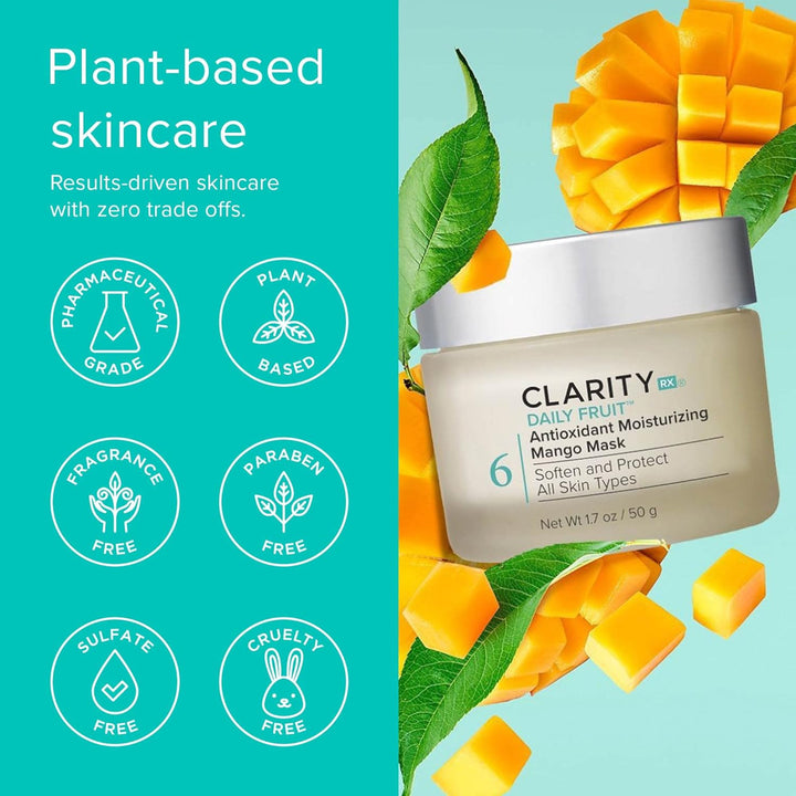 ClarityRx Daily Fruit - Máscara facial hidratante antioxidante de m...