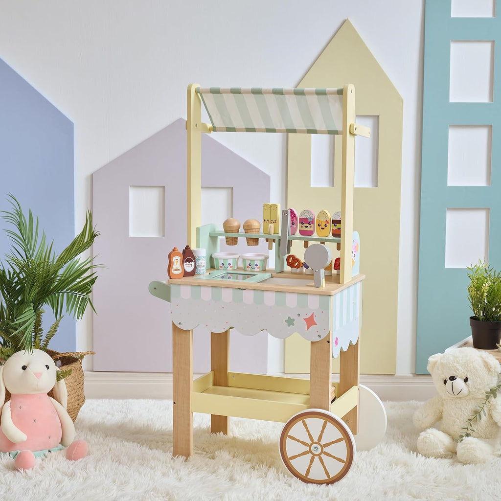 Teamson Kids Jolly Pals - Soporte para helados, color verde menta