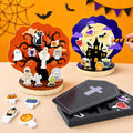 Juguetes de madera de Halloween para niños, juguetes Montessori