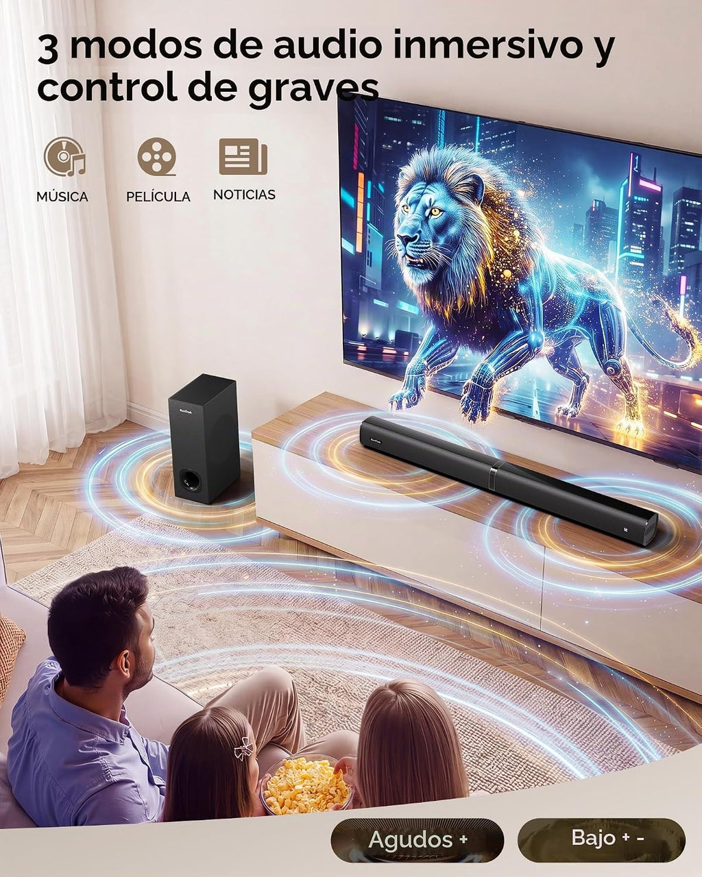 Altavoz de TV para cine en casa
