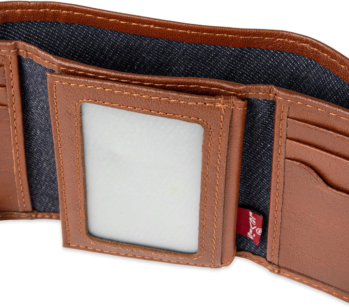 Levi's Billetera triple RFID para hombre, elegante y delgada, i...