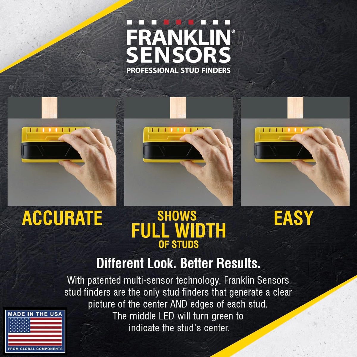 Franklin Sensors ProSensor M90 - Escáner de pared con 9 sensores