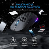 TMKB Falcon M1 - Ratón inalámbrico para juegos, sensor óptico de 24...