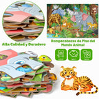 Rompecabezas de Piso Jumbo para Niños de 4-6 Años, Rompecabezas Grande de Animales de 48 Piezas, Cartón Extra Grueso, Juguetes de Aprendizaje Preescolar para Niños Pequeños de 3-5, Regalo Educativo