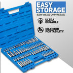 NEIKO 10083A Juego de llaves de vaso Torx Master y enchufe Torx externo, acero S2 y CrV, kit completo de salida de torque suprema, 60 piezas